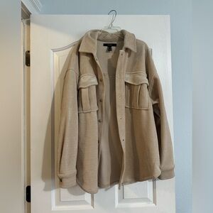 Beige Shirt Jacket